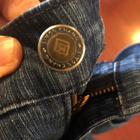 Simon Chang Straight Leg High-Waisted size 12 Dress Jeans - Picture 8 of 12